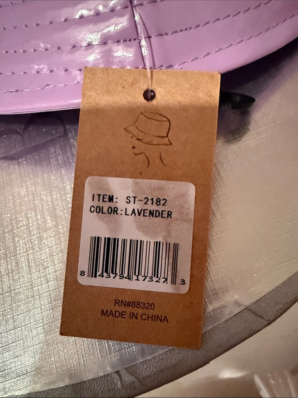 C.C Lilac Patent Bucket Hat